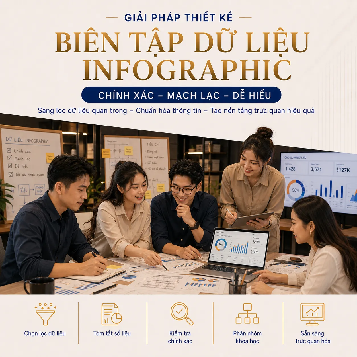 Biên tập dữ liệu infographic