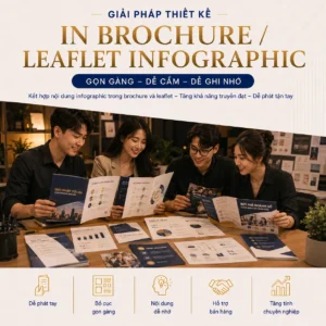 Thiết kế brochure, leaflet infographic