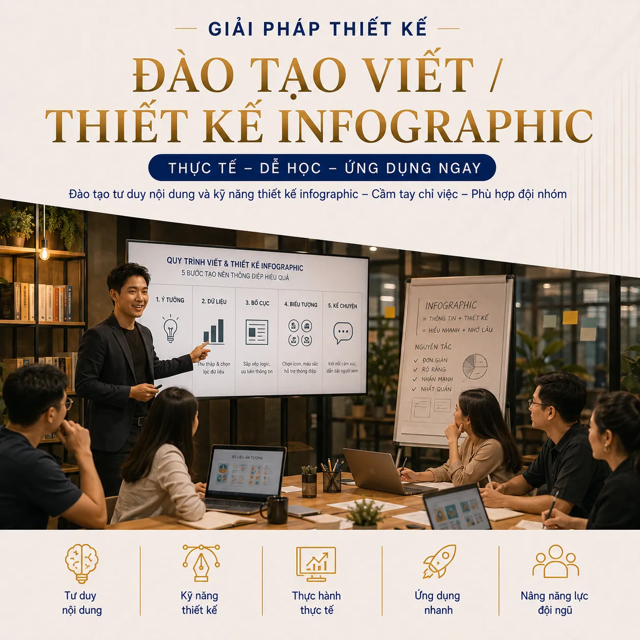 Đào tạo viết và thiết kế infographic