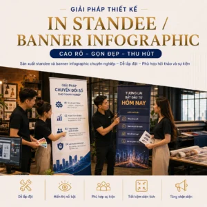 In standee, banner infographic