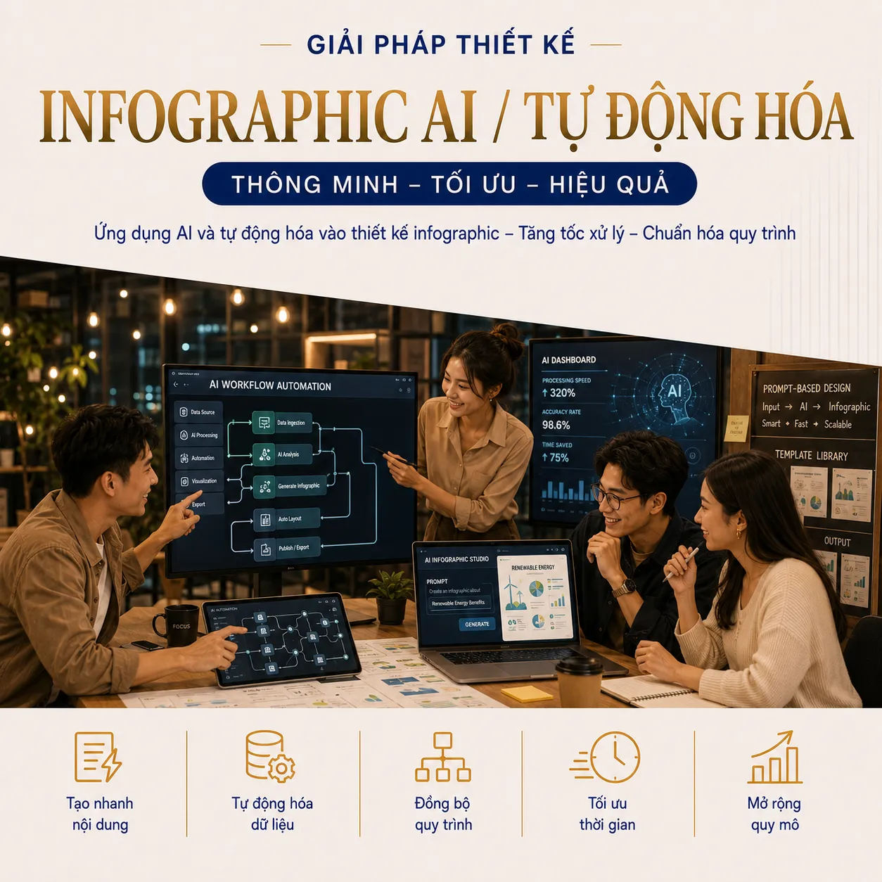 Infographic AI và tự động hóa