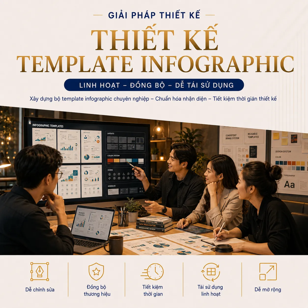 Thiết kế template infographic